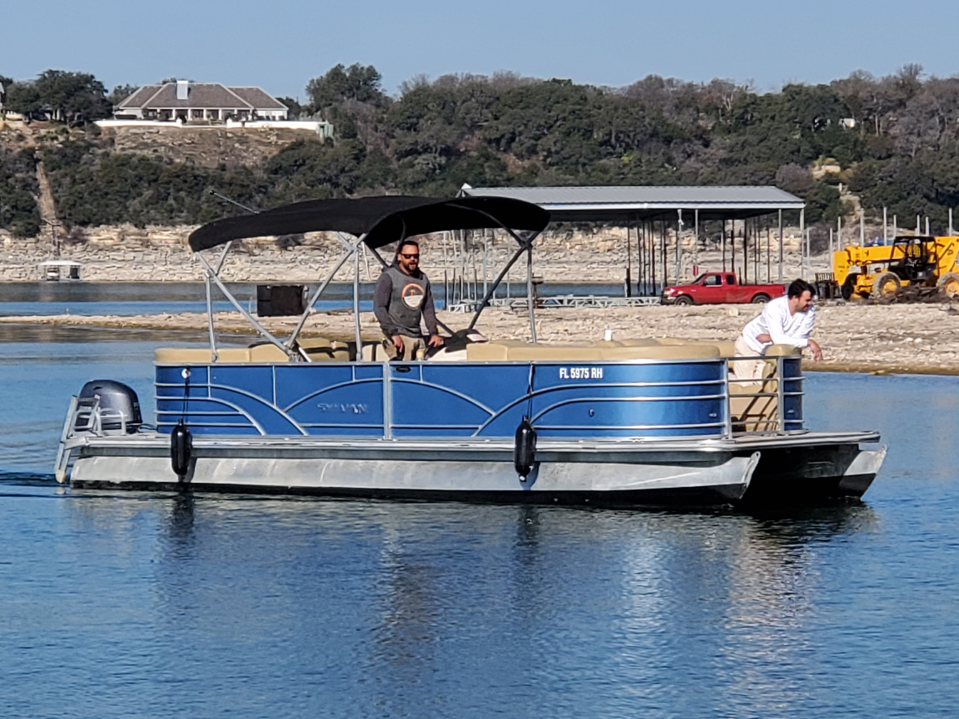 13 Passenger 24ft Party Boat Pontoon name “Tequila Sunrise” Lake