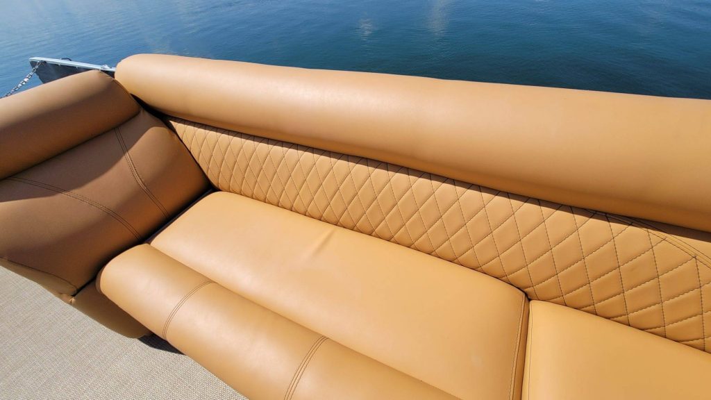 19 passenger 31ft Skyfall luxury tritoon with slide on Lake Travis