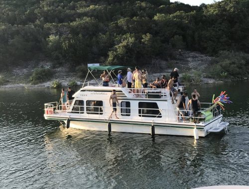 Party boat rental on Lake Travis Austin Texas